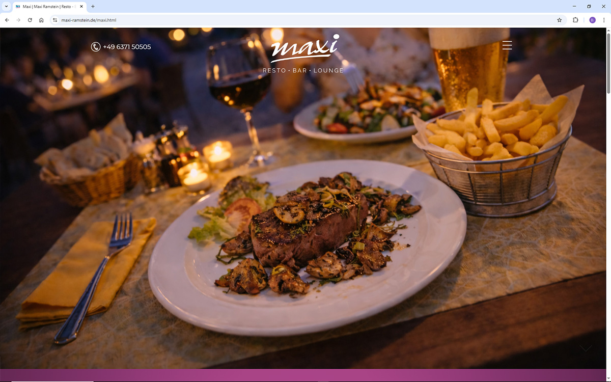 Website-Beispiel MAXI Ramstein