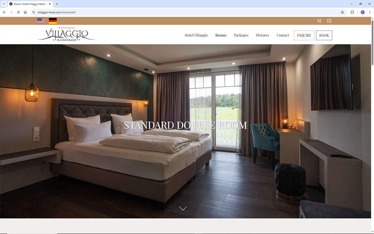 Website-Beispiel Villaggio Hotel