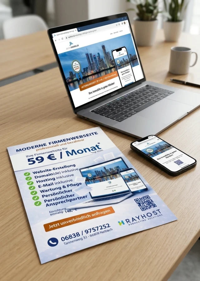 Illustration einer responsiven Website